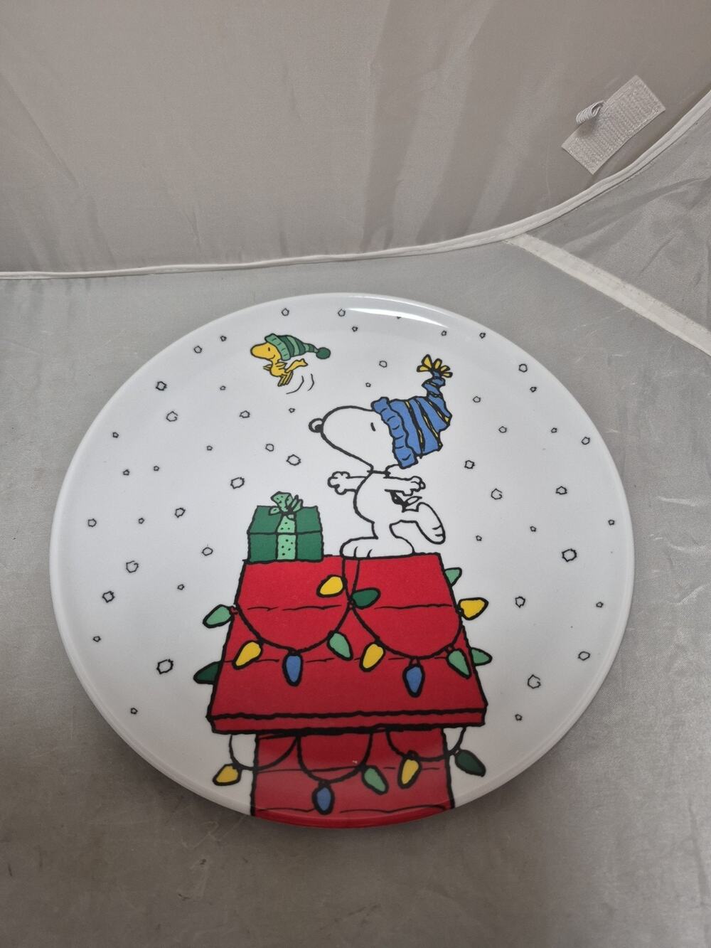 💥 Peanuts New 2025 Snoopy Christmas Theme Salad Plate 9" Melamine A7